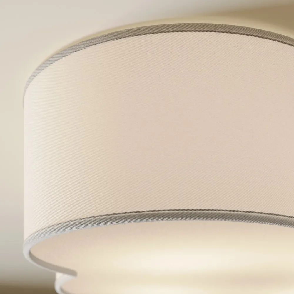 Gang|Loftlamper ^ TK Lighting Cloud loftlampe, hvid, tekstil, længde 62 cm, E27, 4 lyskilder.