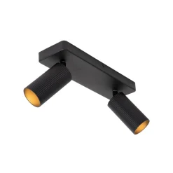 Lucide Loftlamper|Loftlamper > Clubs loftspot, 2 lyskilder, sort