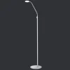 ORION Gulvlamper|Gulvlamper > Cobra LED-gulvlampe 1 lyskilde, nikkelfarvet