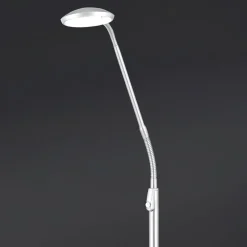 ORION Gulvlamper|Gulvlamper > Cobra LED-gulvlampe 1 lyskilde, nikkelfarvet