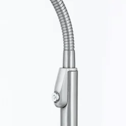 ORION Gulvlamper|Gulvlamper > Cobra LED-gulvlampe 1 lyskilde, nikkelfarvet