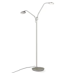ORION Gulvlamper > Cobra LED-gulvlampe, 2 lyskilder, mat nikkel