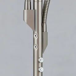 ORION Gulvlamper > Cobra LED-gulvlampe, 2 lyskilder, mat nikkel