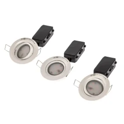 Paulmann Loftlamper|Loftlamper > Coin Slim 3-sæt LED-indbygningsspot, hvid IP23