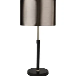 Bordlamper ^ Searchlight Column bordlampe, skærm i sort krom