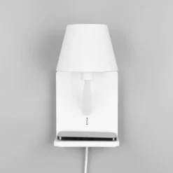 Trio Lighting Væglamper > Comfort væglampe, mat hvid, metal, stik, E14