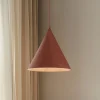 Pendellamper|Pendellamper ^ TK Lighting Cono pendel, enkelt lys, Ø 25 cm, teglrød