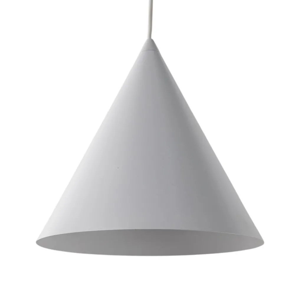TK Lighting Pendellamper|Pendellamper > Cono pendel, hvid, Ø 25 cm, stål, enkelt lys