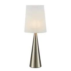Markslöjd Bordlamper > Conus bordlampe med offwhite skærm, nikkel