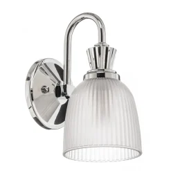 Væg- Og Spejllamper|Væglamper ^ KICHLER Cora LED-væglampe t. badev., glasskærm, 1 lyskilde