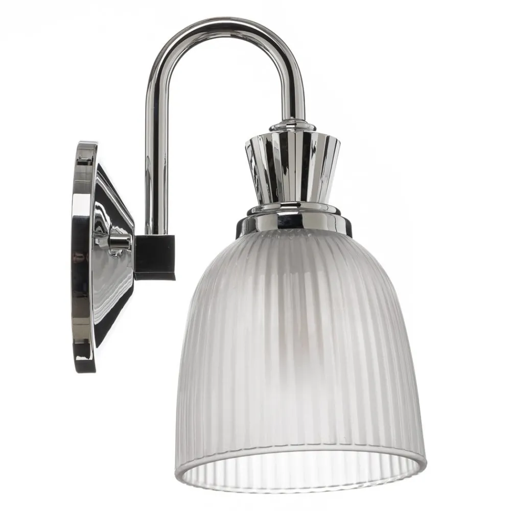 Væg- Og Spejllamper|Væglamper ^ KICHLER Cora LED-væglampe t. badev., glasskærm, 1 lyskilde