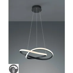 Reality Leuchten Pendellamper|Pendellamper > Course LED-pendel, sort, 3.000 K, Ø 60 cm, metal