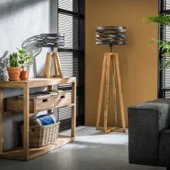 Zijlstra Pendellamper|Bordlamper > Crossround-bordlampe med trefod i træ