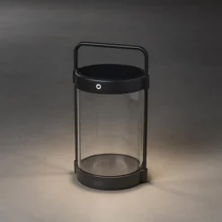 Solcellelamper ^ Konstsmide Crotone LED-solcellelygte, kan dæmpes, USB