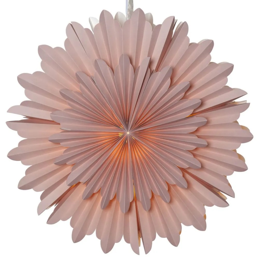 STAR TRADING Dekorationsbelysning|Julepynt > Crystal dekostjerne, papir, uden fatning, pink
