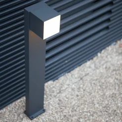 LUTEC Gadebelysning > Cuba LED-gadelampe, 1 lyskilde, antracit, 3.000 K