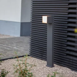 LUTEC Gadebelysning > Cuba LED-gadelampe, 1 lyskilde, antracit, 3.000 K