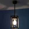 Udendørs Pendellamper ^ Moretti Luce Cubic³ 3368 hængelampe antik messing/klar
