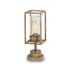 Moretti Luce Sokkellamper > Cubic³ 3369 sokkellampe antik messing/klar