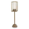 Gadebelysning ^ Moretti Luce Cubic³ 3370 væglampe antik messing/opal