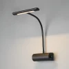 Væglamper|Væglamper ^ Trio Lighting Curtis væglampe med fleksibel arm, dæmpbar, sort