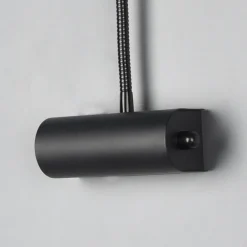 Væglamper|Væglamper ^ Trio Lighting Curtis væglampe med fleksibel arm, dæmpbar, sort