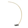 Lucide Gulvlamper > Curve buelampe, mat guld, 2700 K, højde 192, dæmpbar