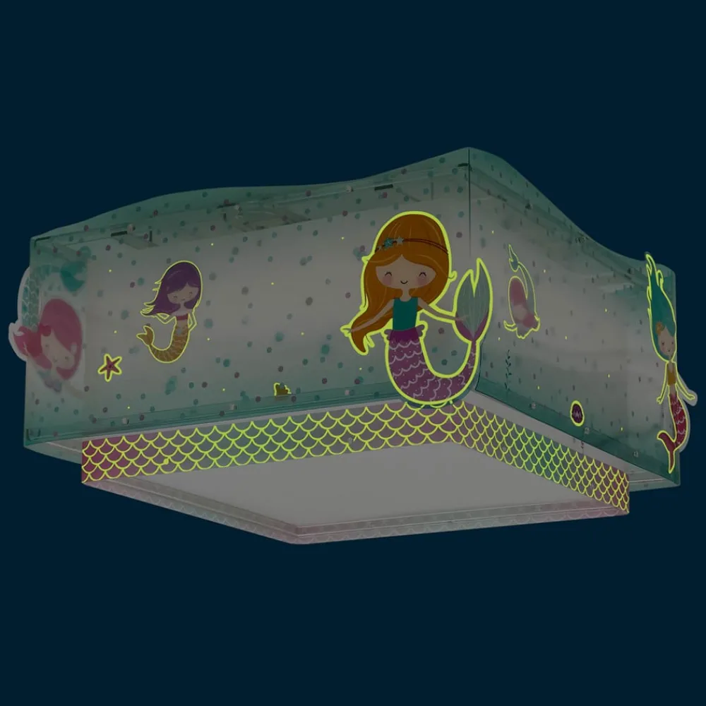Dalber Loftlamper > Mermaids loftlampe, havfruer, 1 lyskilde