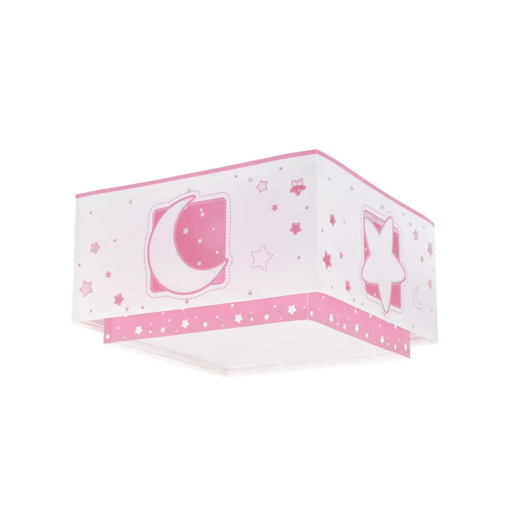 Loftlamper ^ Dalber Moonlight loftlampe børneværelse, 1 lk pink