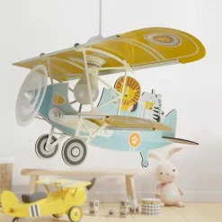 Pendellamper ^ Dalber pendellampe Lion Plane, farverig, træ/plast