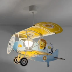 Pendellamper ^ Dalber pendellampe Lion Plane, farverig, træ/plast