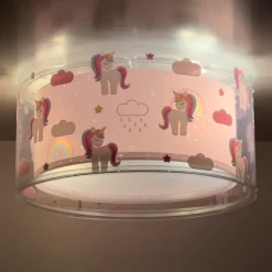Dalber Loftlamper|Loftlamper > Unicorns loftlampe enhjørningmotiv, 1 lk