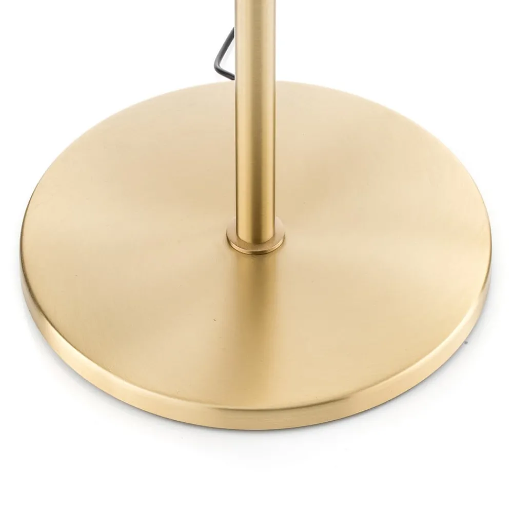 Gulvlamper|Gulvlamper ^ Knapstein Danuta justerbar LED-gulvlampe, mat messing