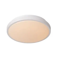 Loftlamper ^ Lucide Dasher LED loftlampe, hvid, Ø 29,3 cm, 2700 K, IP44