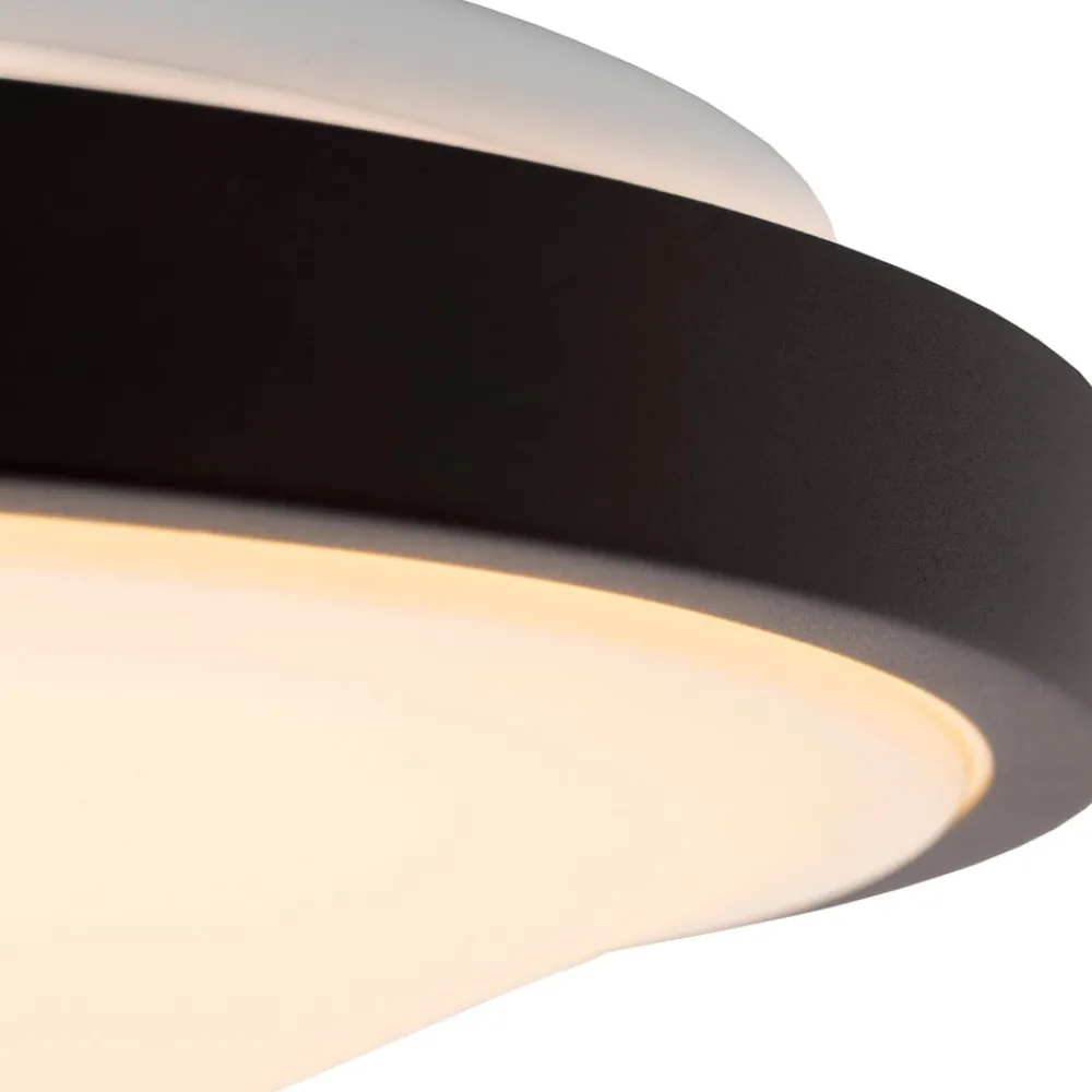 Lucide Loftlamper > Dasher LED loftlampe, sort, Ø 29,3 cm, 2700 K, IP44