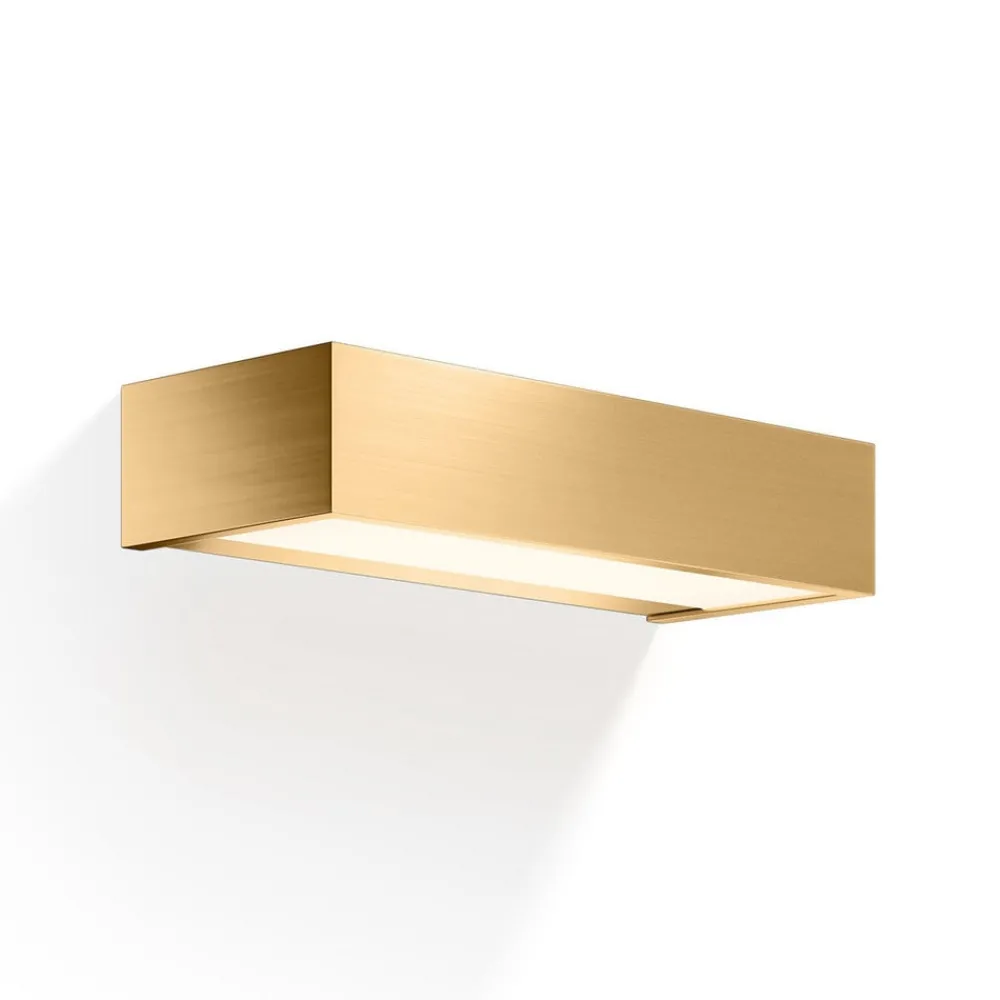 Væg- Og Spejllamper ^ Decor Walther Box LED-væglampe guld 2700 K 25 cm
