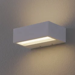 Decor Walther Væg- Og Spejllamper > Box LED-væglampe hvid 2700 K 15 cm