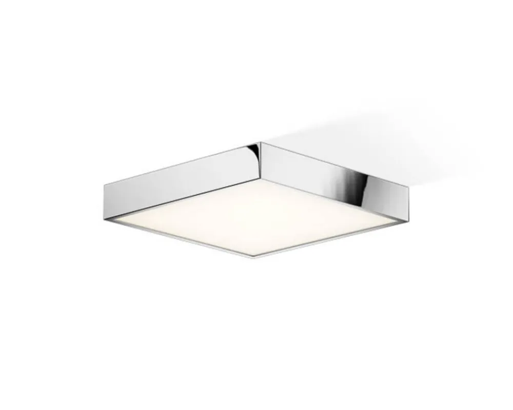 Decor Walther Loftlamper > Cut LED-loftlampe, krom, 30x30 cm