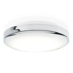 Loftlamper ^ Decor Walther Glow LED-loftlampe, krom, Ø28 cm