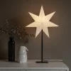 Konstsmide Christmas Julepynt|Julestjerner > Dekolampe papirstjerne, 7-takket, hvid højde 65 cm