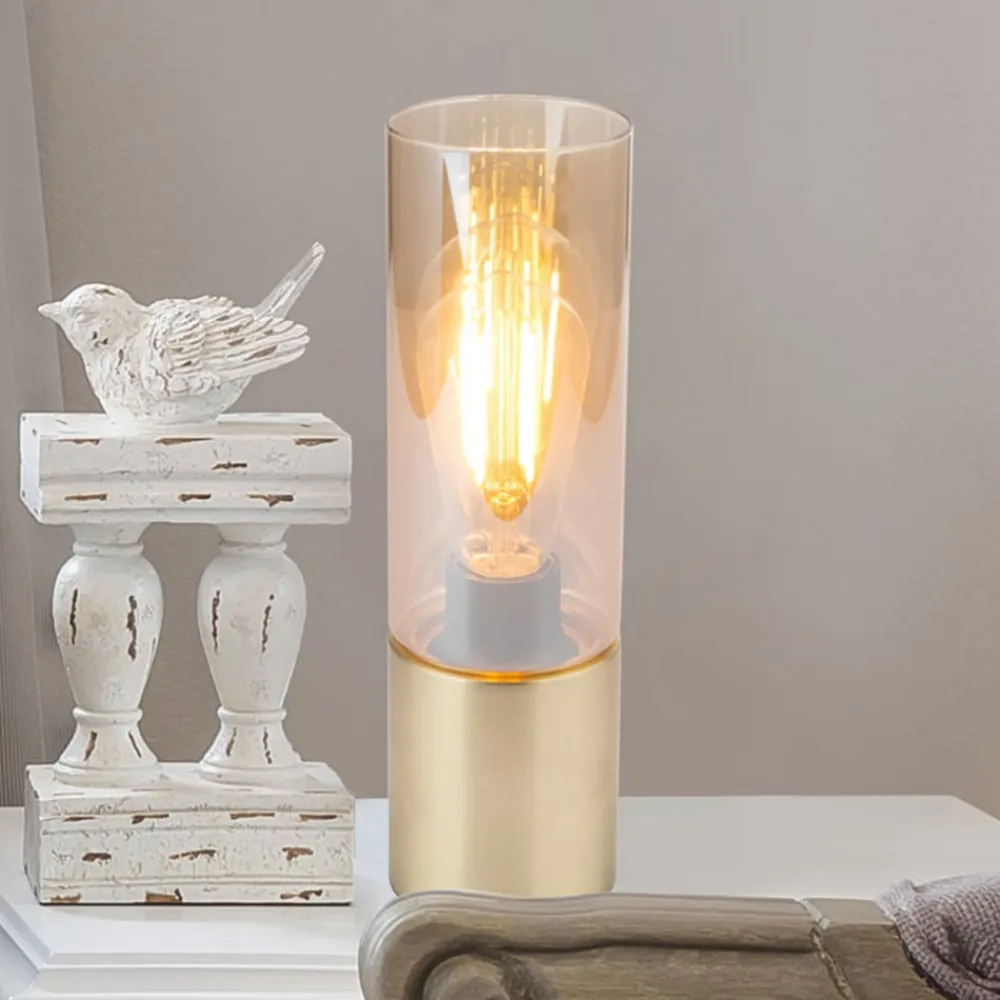 Globo Bordlamper > Dekorativ bordlampe Annika i messing