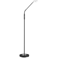 FISCHER & HONSEL Arbejdsrum/Kontor|Gulvlamper > Dent LED-gulvlampe, kan dæmpes, CCT, 1 lk., sort