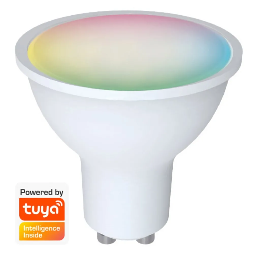 Denver Dæmpbar Led-Pære|Smarte Lyskilder > SHL-450 GU10 5 W LED-reflektor RGBW WLAN