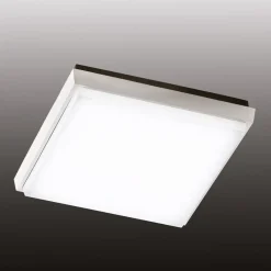 Udendørs Loftlamper ^ Fabas Luce Desdy LED udendørs loftlampe, 24 x 24 cm, hvid