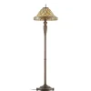 Clayre&Eef Gulvlamper|Gulvlamper > Diamond dekorativ gulvlampe med Tiffany-skærm