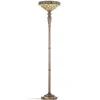 Clayre&Eef Gulvlamper|Gulvlamper > Diamond uplight i Tiffany-stil