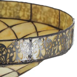 Clayre&Eef Gulvlamper|Gulvlamper > Diamond uplight i Tiffany-stil