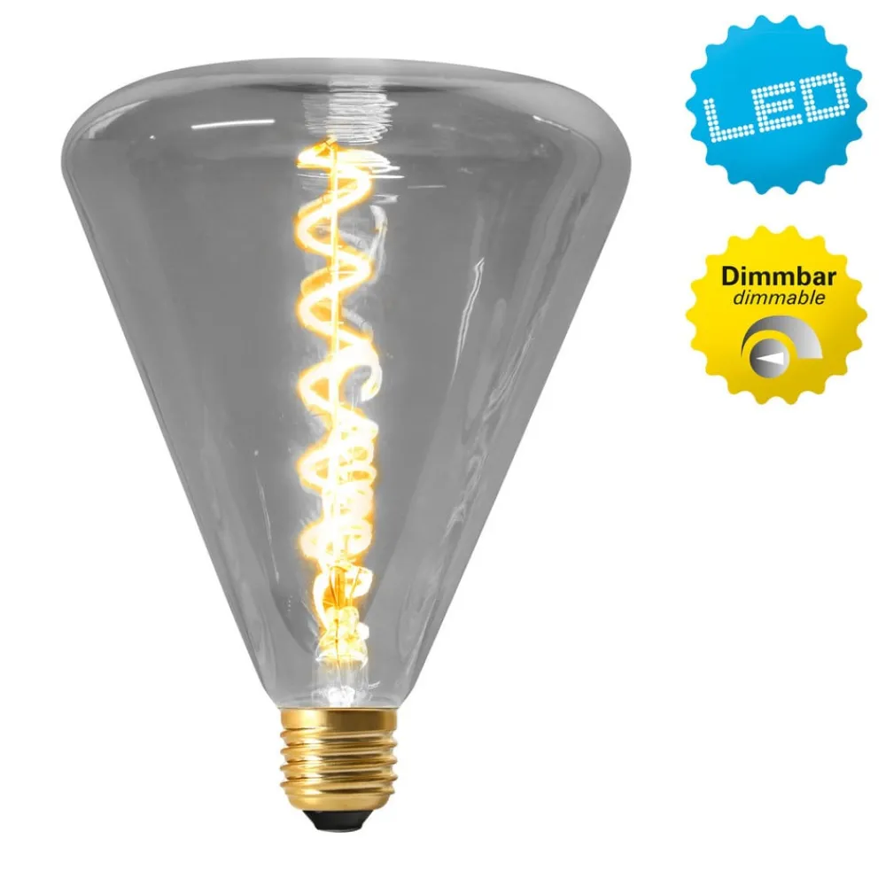 Näve Dæmpbar Led-Pære|Filament Pære > Dilly LED-pære E27 4W 2200K, kan dæmpes, gråtonet