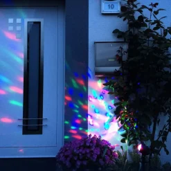 Julepynt|Julelys Udendørs ^ Näve Disco LED-projektørlampe til facadebelysning