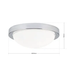 ORION Loftlamper > Diskret MINEA loftlampe Ø 32 cm i krom